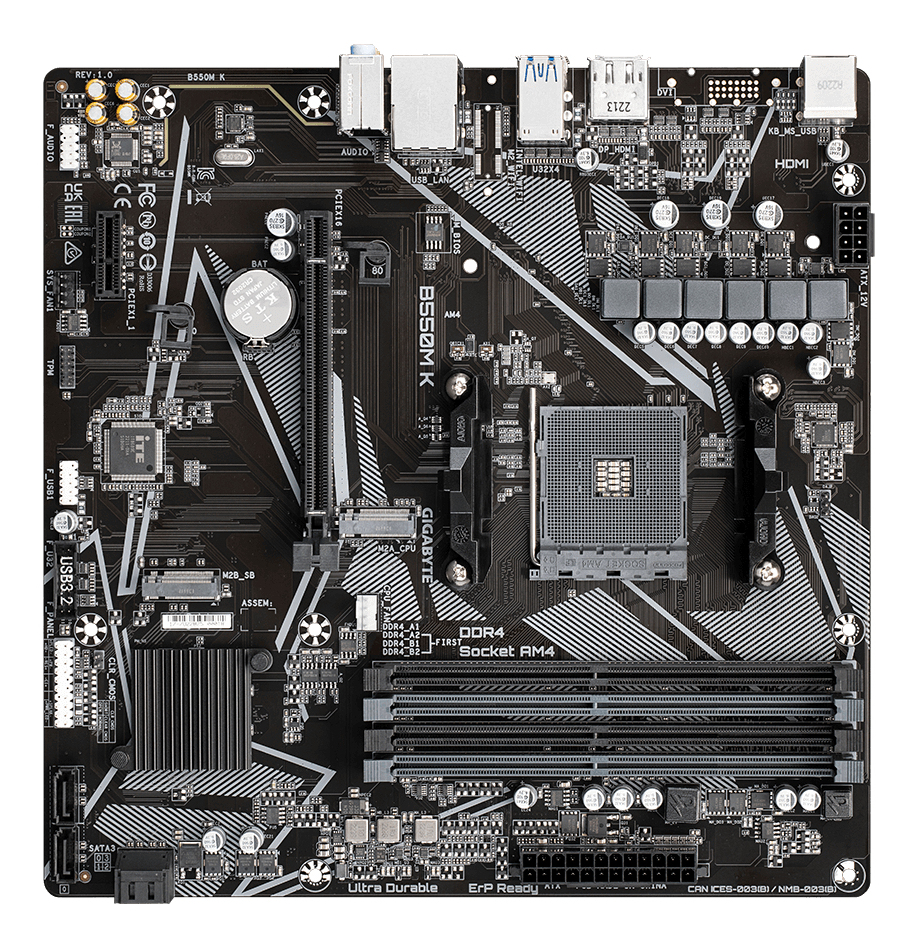 Gigabyte MB [B550M K]