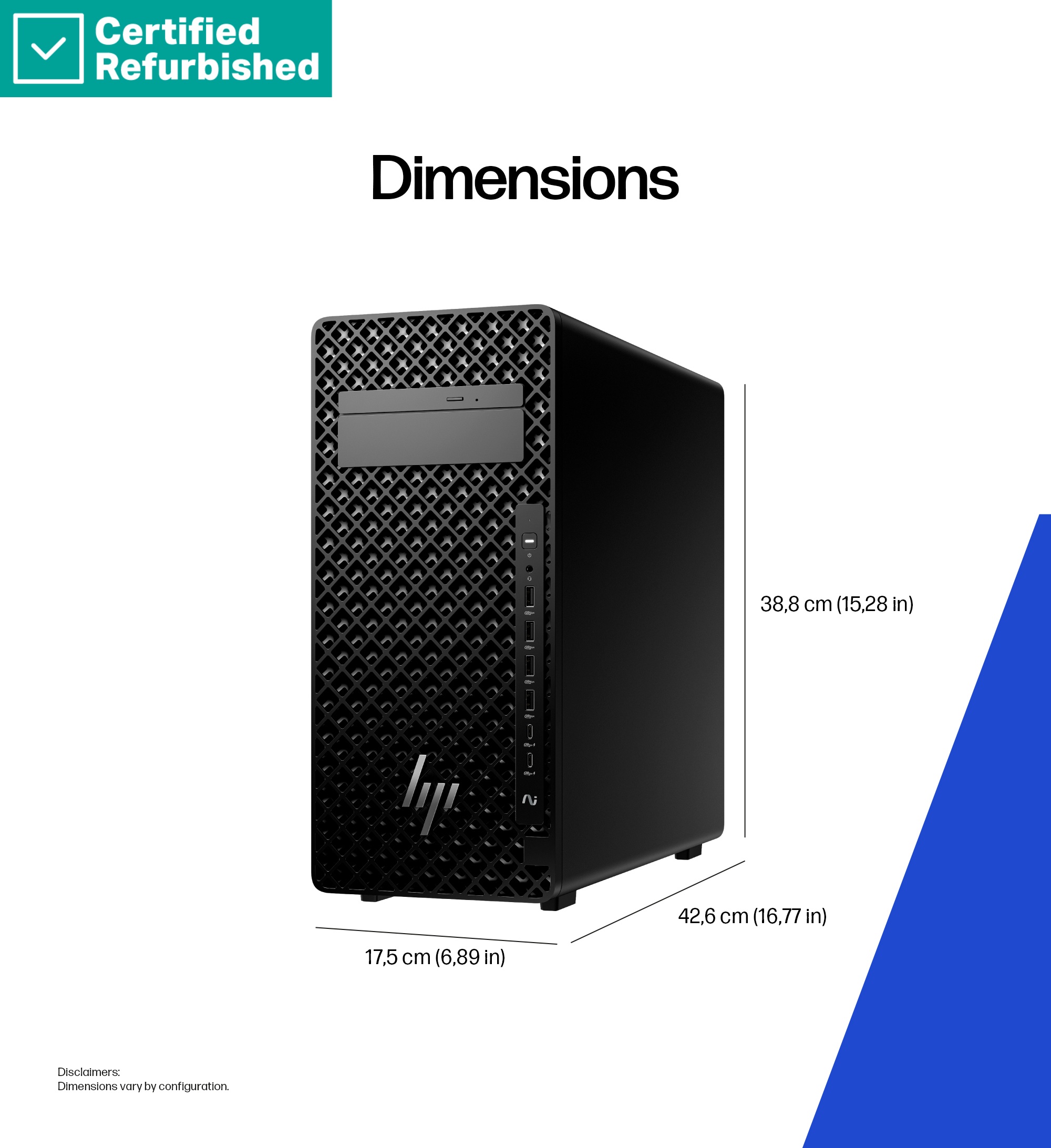 HP Z2 Tower G1i — Core Ultra 7, 16 GB, 1 TB SSD