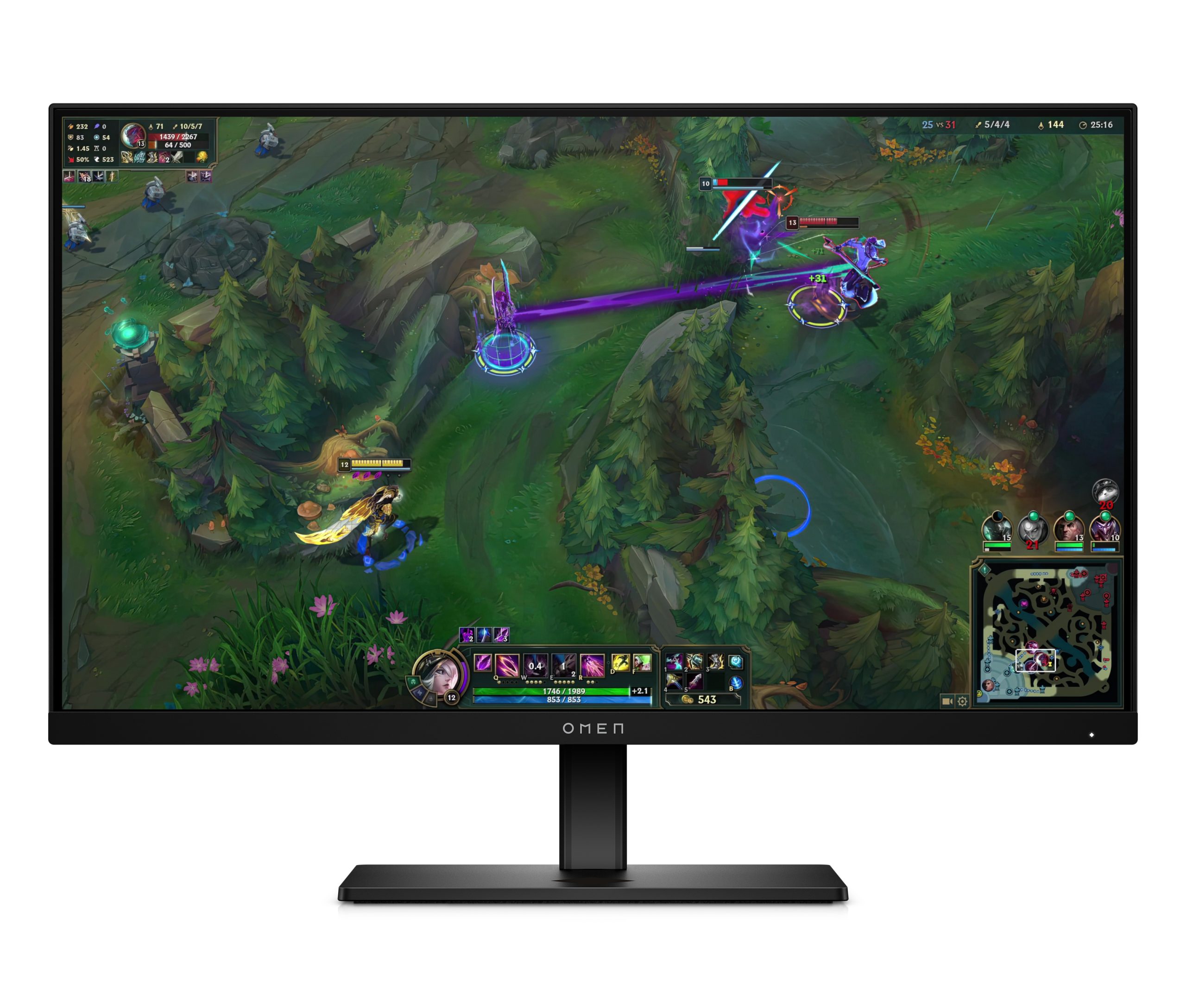 HP Omen 25 Esports GAMING Monitor 24.5” (1920×1080) 360Hz IPS 1ms (GtG) 400 cd/㎡ HDR AMD FreeSync NVIDIA G-SYNC…