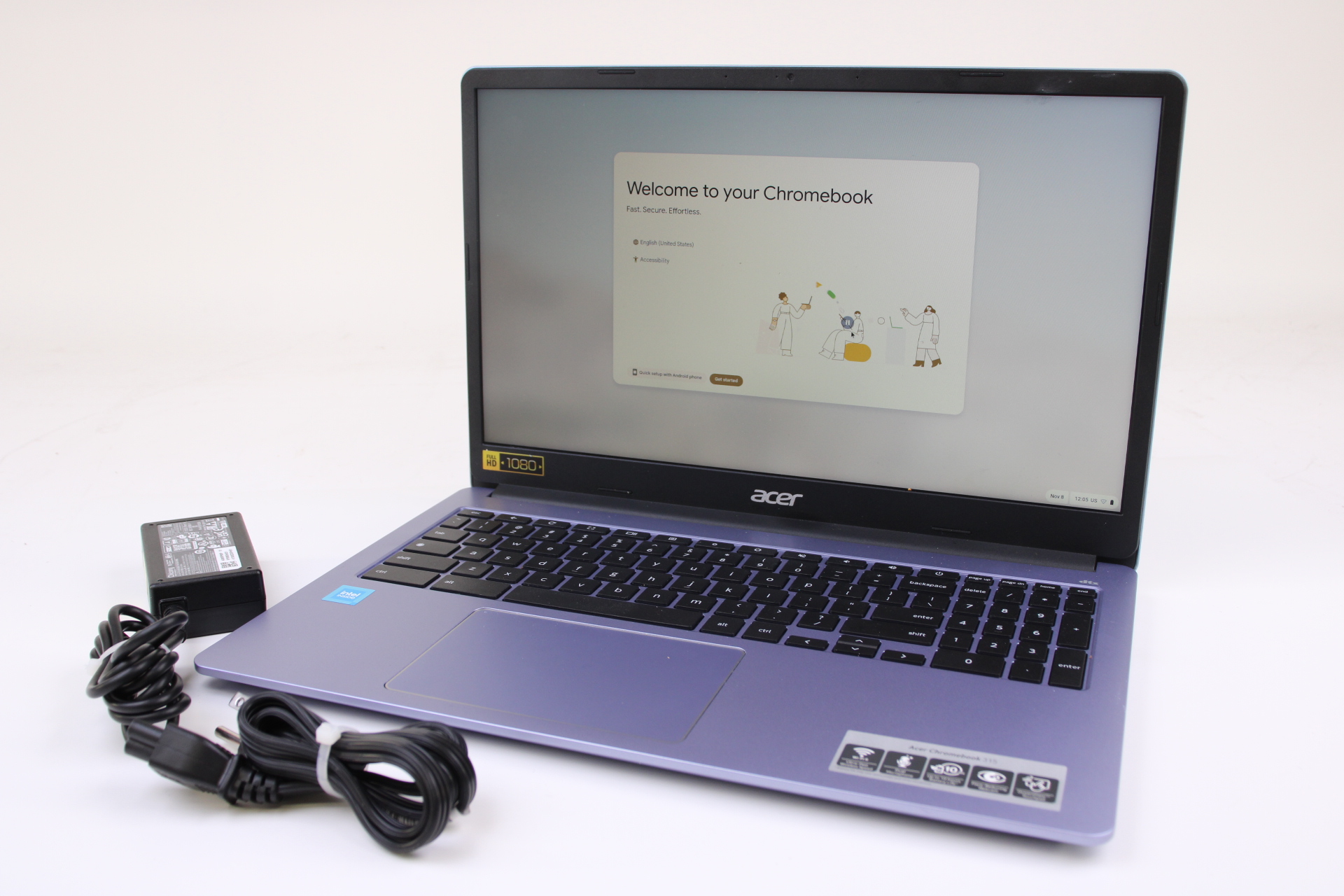 Acer Chromebook CB315-4H-C0VN Celeron® N4500 64GB eMMC 4GB 15.6” (366×768) Chrome OS MOONSTONE PURPLE