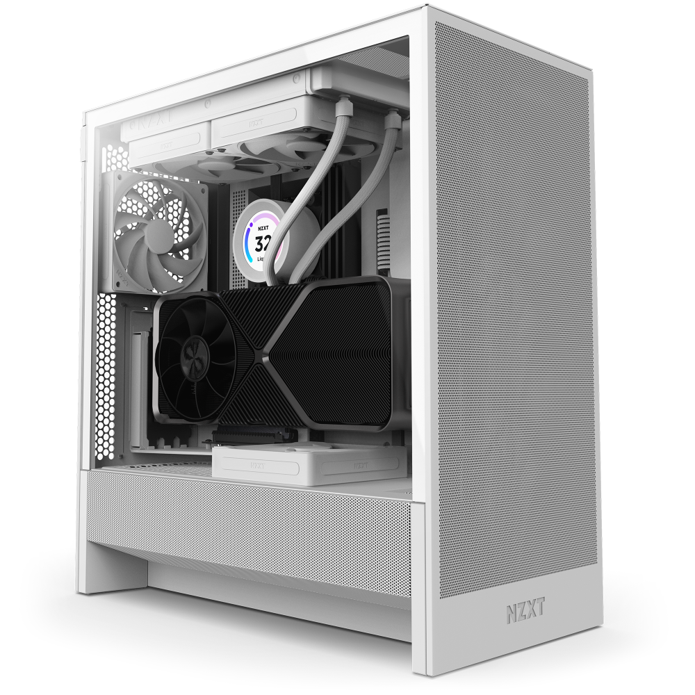 NZXT CASE H5 FLOW WHITE
