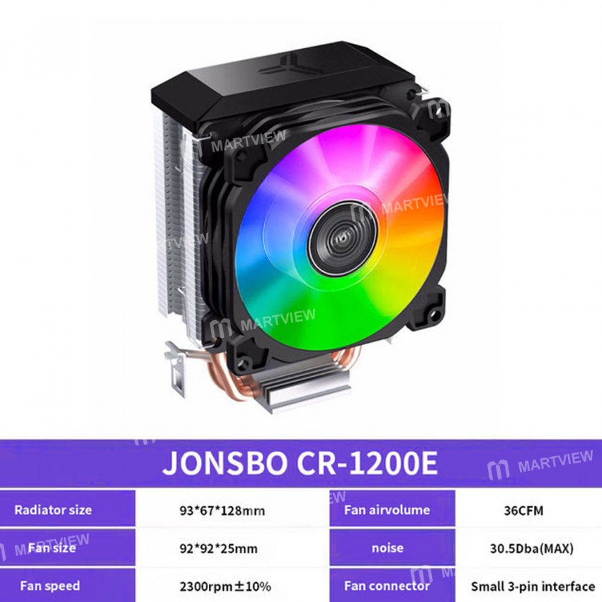 Jonsbo CR-1200E CPU cooler RGB