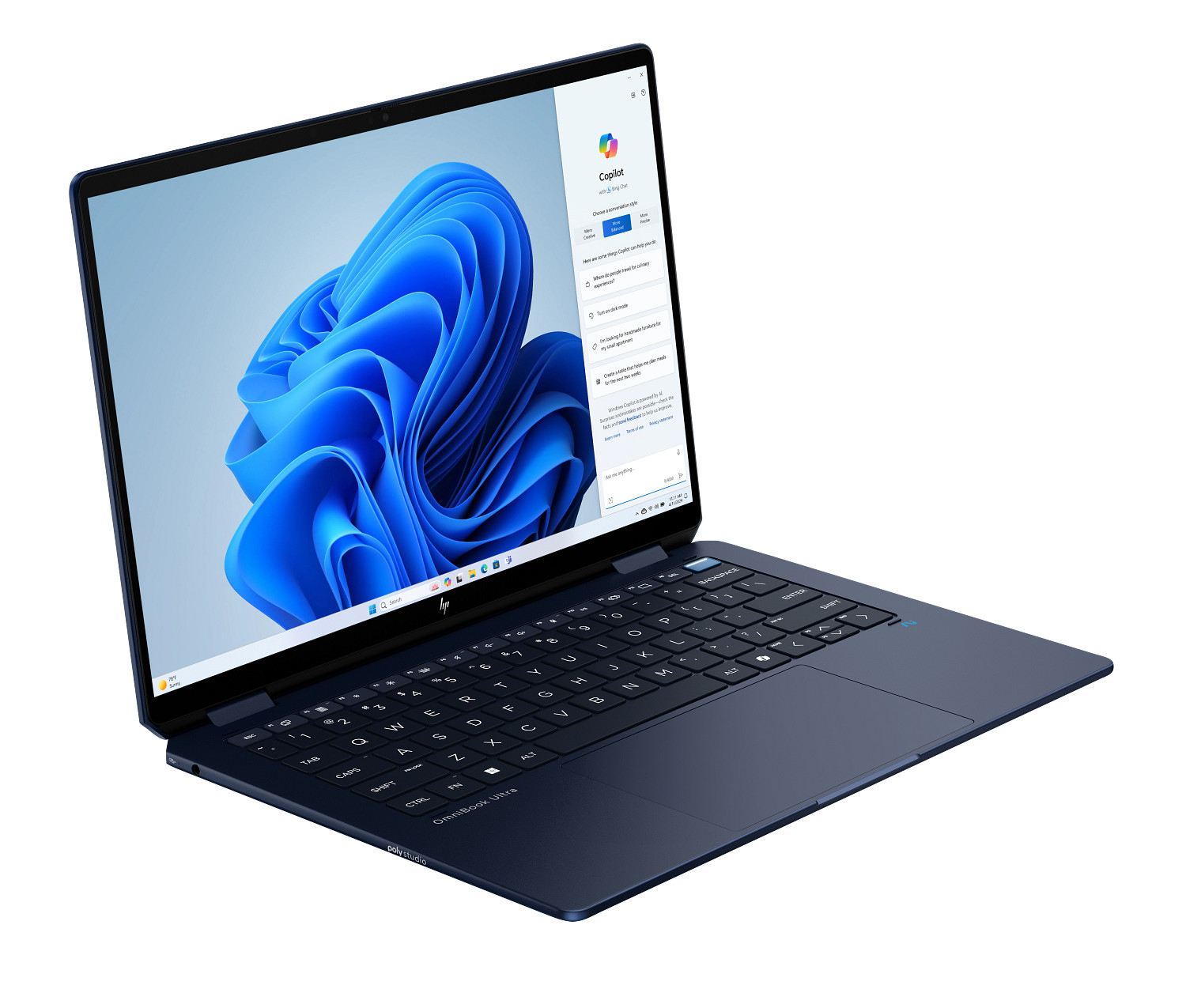 HP OmniBook Ultra Flip — Core Ultra 7, 16 GB, 1 TB SSD