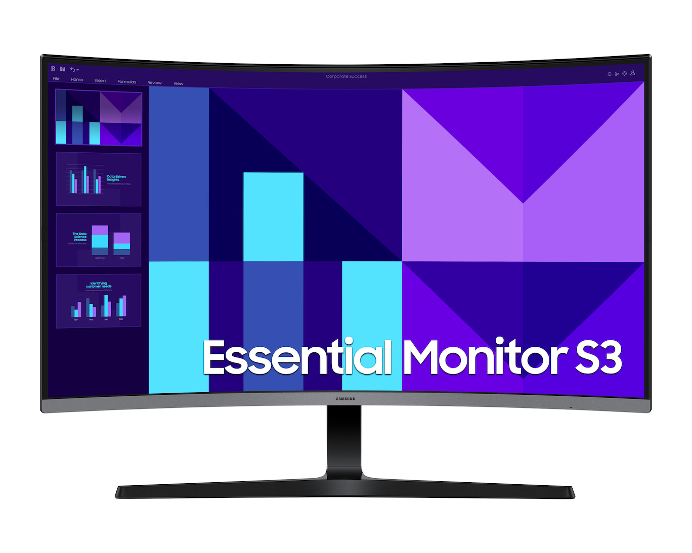 Samsung S3 S39GD Curved GAMING Essential Monitor 32” (1920×1080) 100Hz 4ms (GtG) 1500R 250 cd/㎡ 3000:1 1xHDMI…