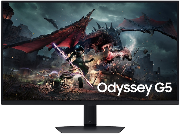 Samsung Odyssey G5 G50D GAMING Monitor 32” QHD (2560×1440) 180Hz IPS 1ms (GtG) 350 cd/㎡ FreeSync G-Sync…