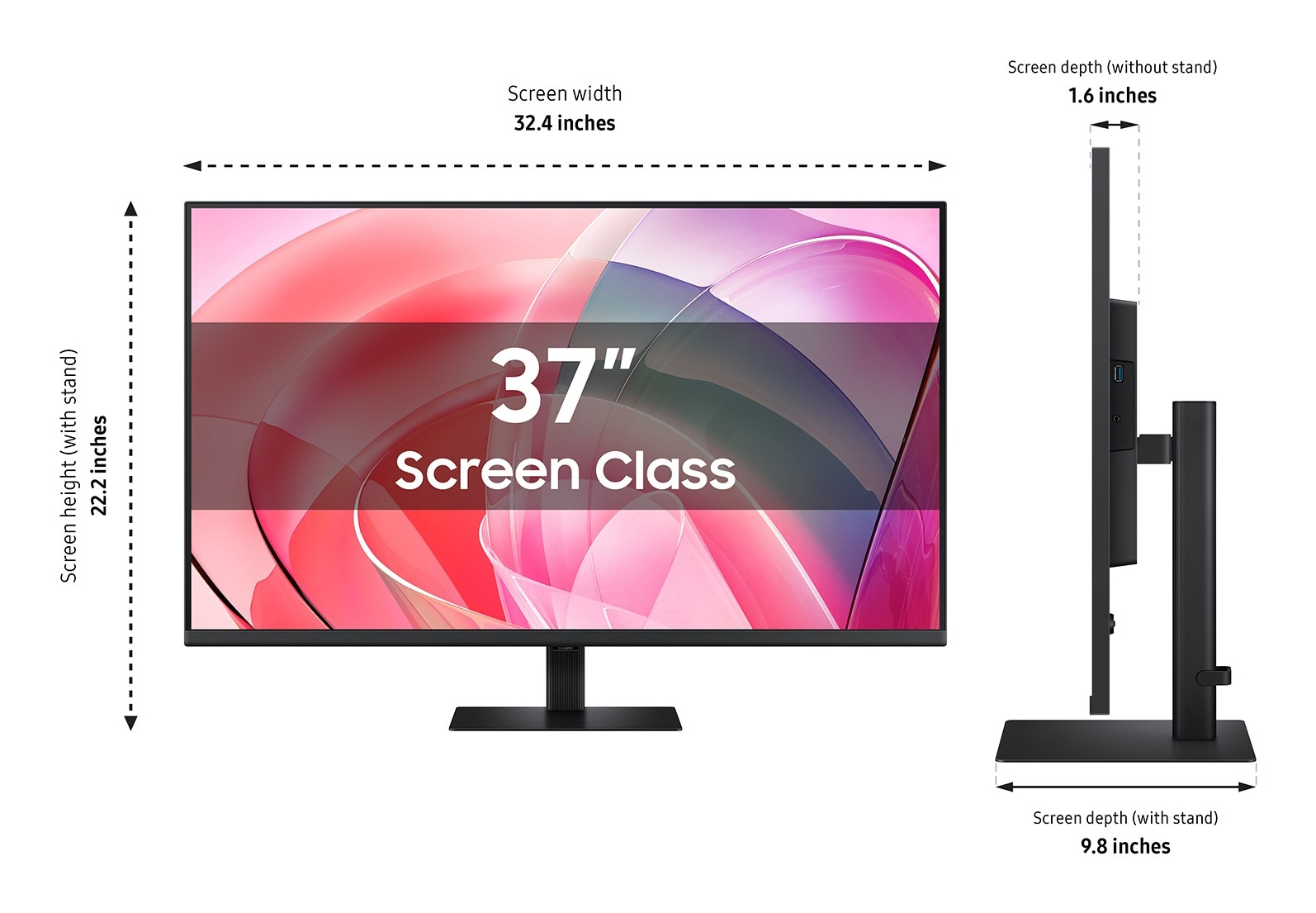 Samsung 37” ViewFinity S7 S70D UHD Monitor