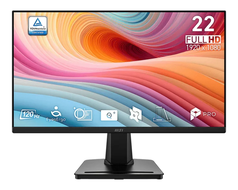 MSI PRO MP225 E12VL Monitor 21.45" (1920x1080) 120Hz 1ms (MPRT) 300 cd/m² 4000:1 xHDMI (1.4b) 1xVGA 16:9 Tilt…