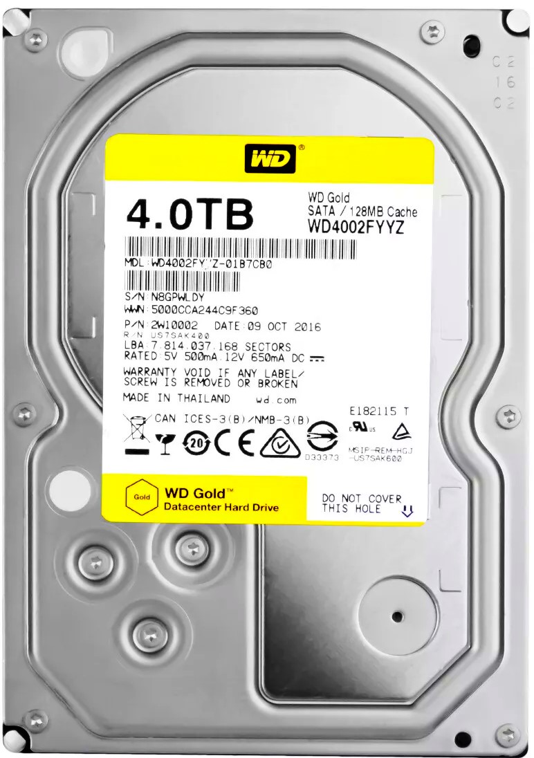 WD HDD 4TB SATA3 128MB