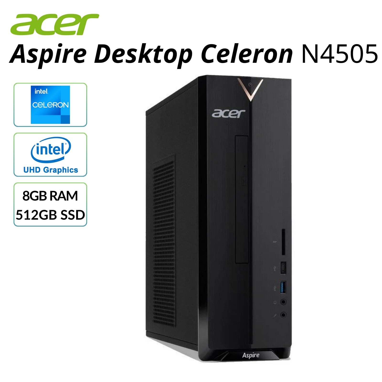 Acer XC-840-UB11 Intel® 512GB SSD 8GB WIN11 BLACK